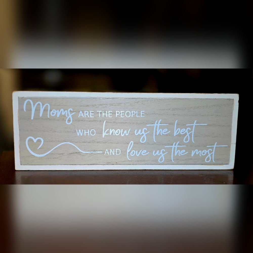Decorative Wooden Sign with Inspirational Quote
